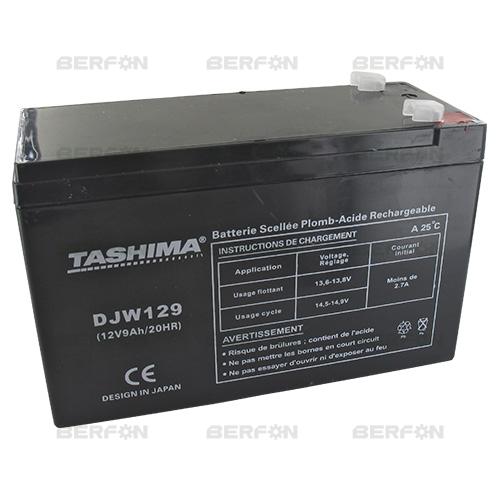BATERIA TASHIMA SLA129: 12V-9A (150x65x95mm)